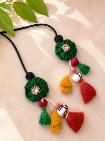 fabric tassels blouse