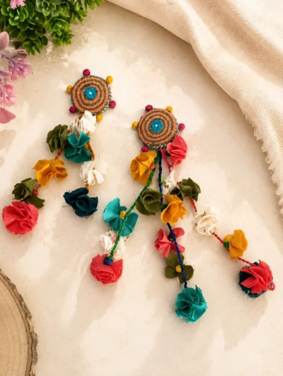 lehenga tassels hanging