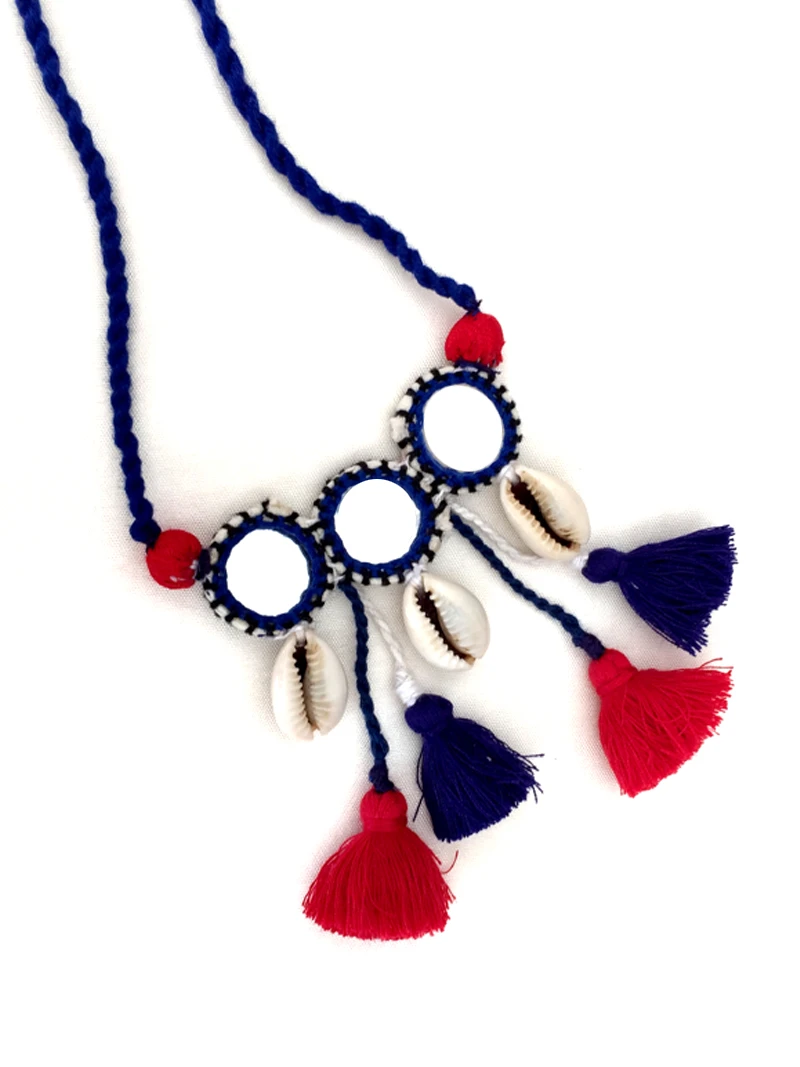 Mirror & Shell Necklace Set - Image 2