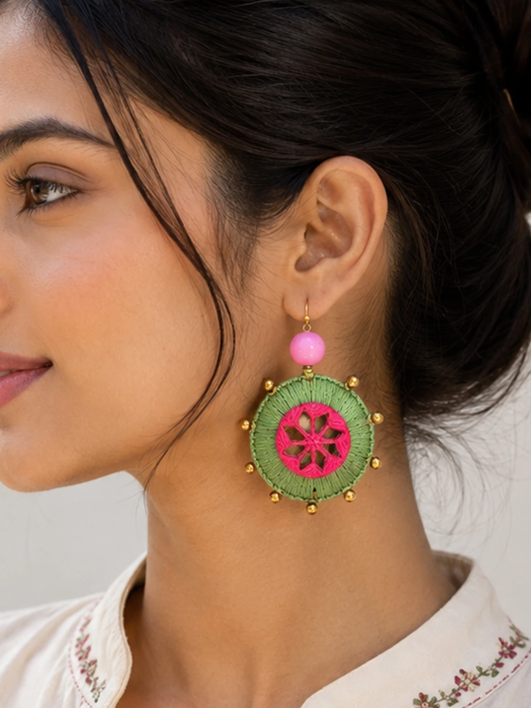 thread earrings