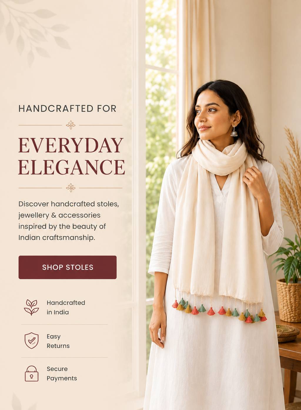 handloom khadi stole